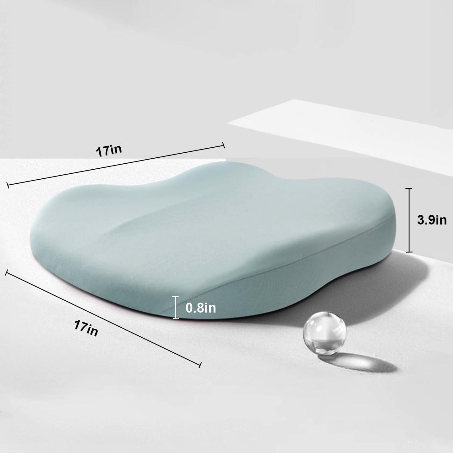 Verhogend Autokussen voor Volwassenen – Ergonomisch Memory Foam Zitverhoger met Antislip