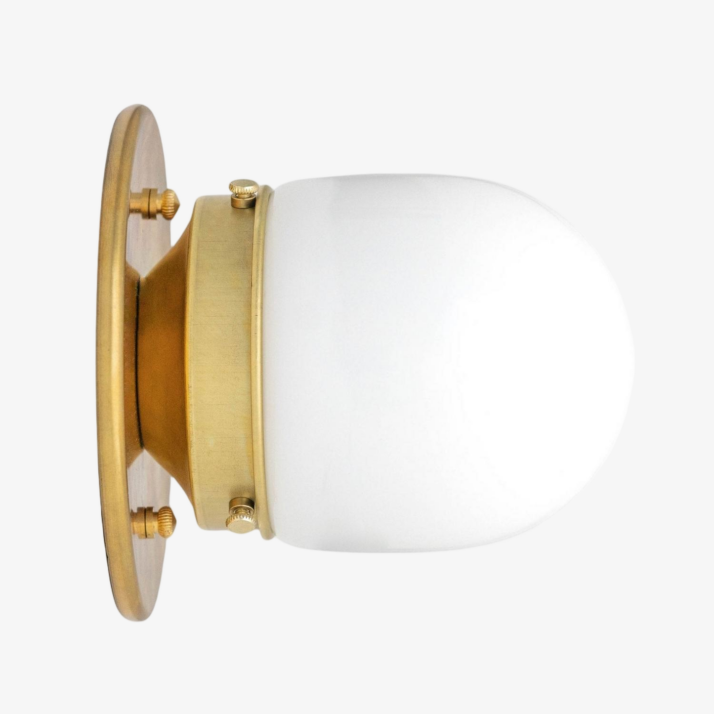 Opaal Glazen Wandlamp & Plafondlamp Dubbelfunctie Modern Design Messing