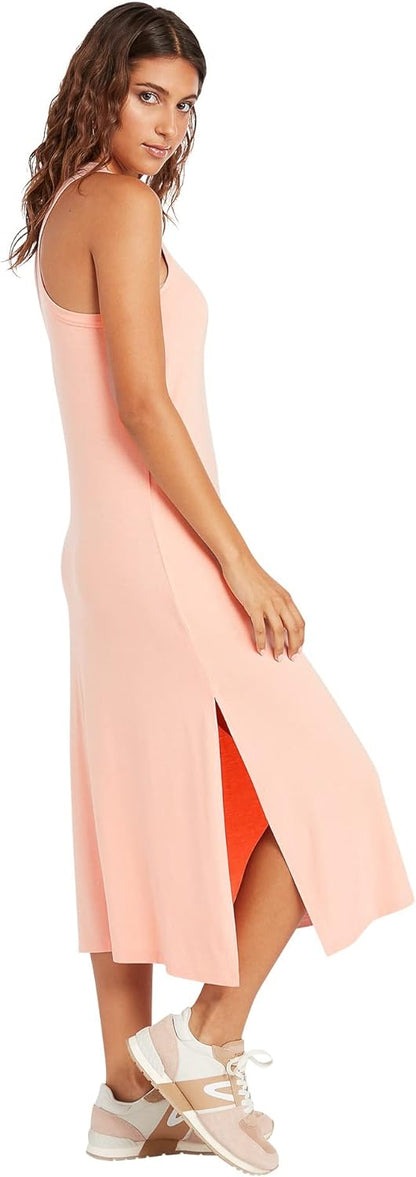 Midi Jurk voor Vrouwen Stonewashed Lichtgrijs