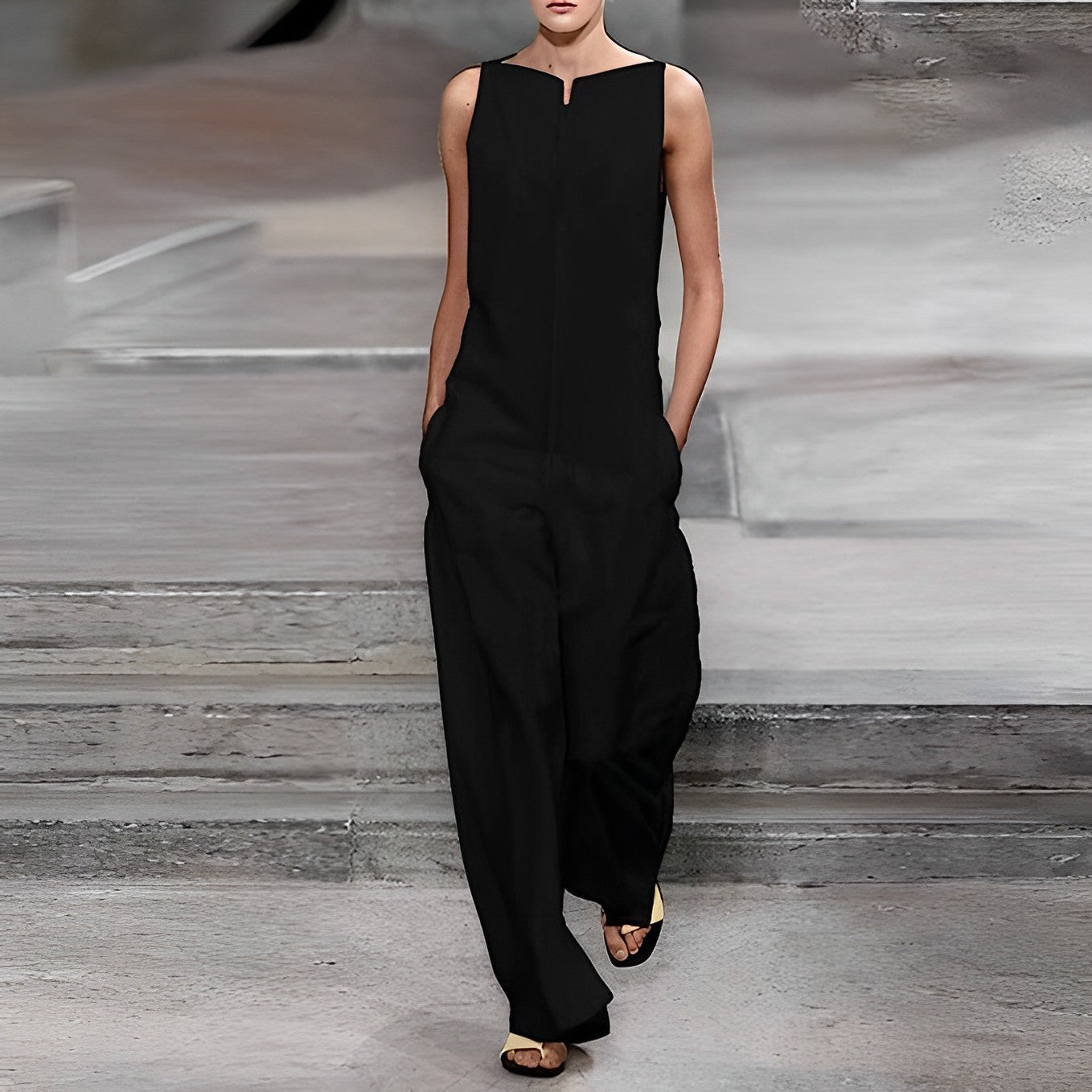 Dames Jumpsuit Zwart Elegante Avondkleding Stijlvol