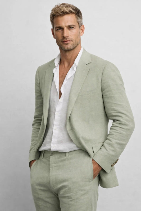 Heren Kleding Set Tweedelig Regular Fit Ronde Hals - StudioMarella