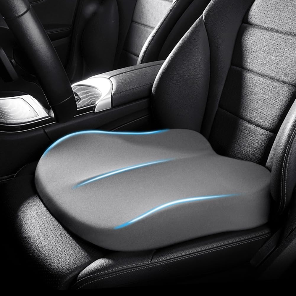 Verhogend Autokussen voor Volwassenen – Ergonomisch Memory Foam Zitverhoger met Antislip