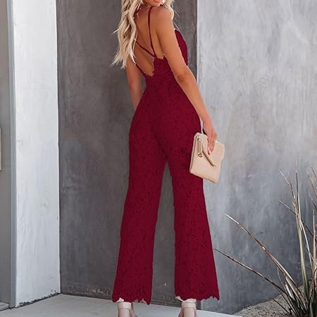 Mouwloze Jumpsuit Vrouw Kant Zomerse Jurk
