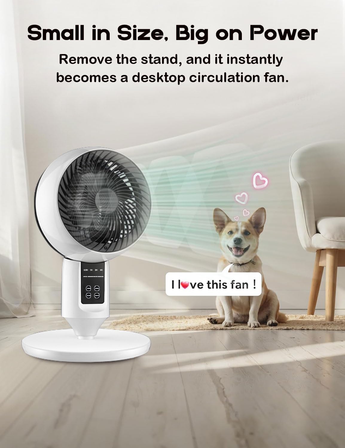 Staande Ventilator met 3D Oscillatie Afstandsbediening Stil Verstelbaar 3 Standen Timer Koeling Luchtcirculatie