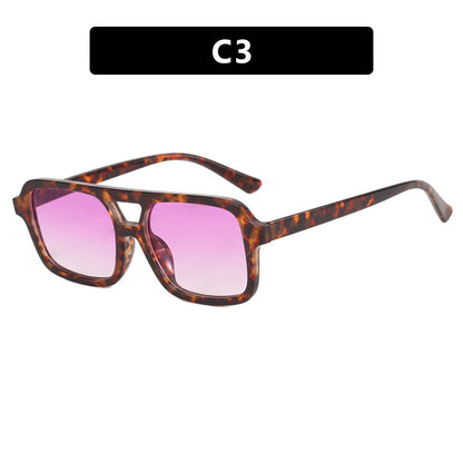 Dames Zonnebril Aviator Stijl Kleurige Lensen