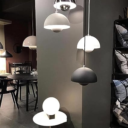 Scandinavische Hanglamp Halfrond Metalen Kap 1-Lichtpunt Modern Design Eetkamer Woonkamer