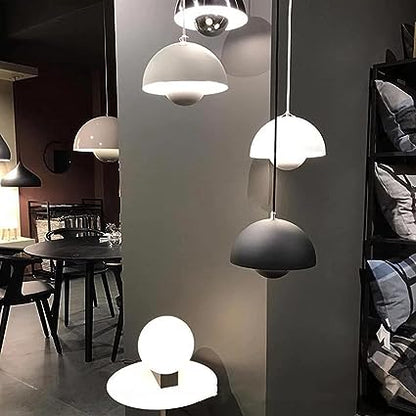 Scandinavische Hanglamp Halfrond Metalen Kap 1-Lichtpunt Modern Design Eetkamer Woonkamer