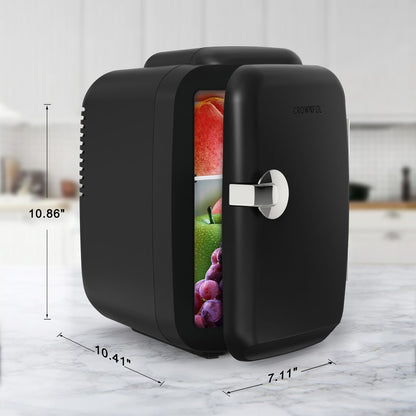 Compacte Mini Koelkast 4L Koel- & Warmfunctie Slaapkamer Kantoor Draagbaar AC/DC Energiezuinig Thuis Auto