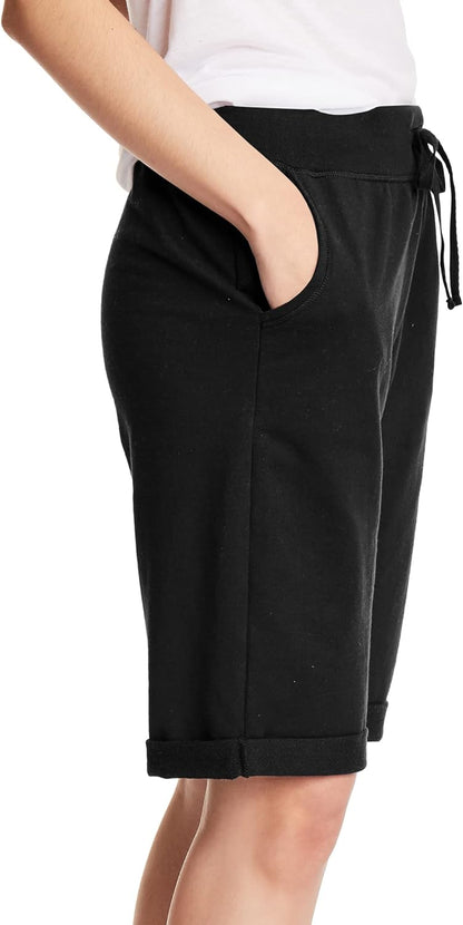 Dames Bermuda Short Bloemenprint Zomerse Korte Broek