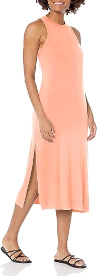 Midi Jurk voor Vrouwen Stonewashed Lichtgrijs - StudioMarella