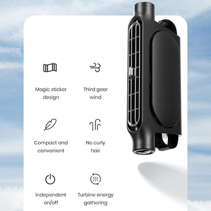 USB-Autoventilator voor Hoofdsteun 3 Snelheden Verstelbaar voor Voor- en Achterpassagiers Bladeloos Veilig Stil Compact