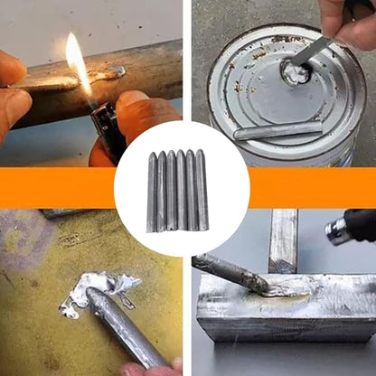 Aluminium Lasstaafset (10 Stuks) – Repareer Metalen Oppervlakken met Aansteker of Brander