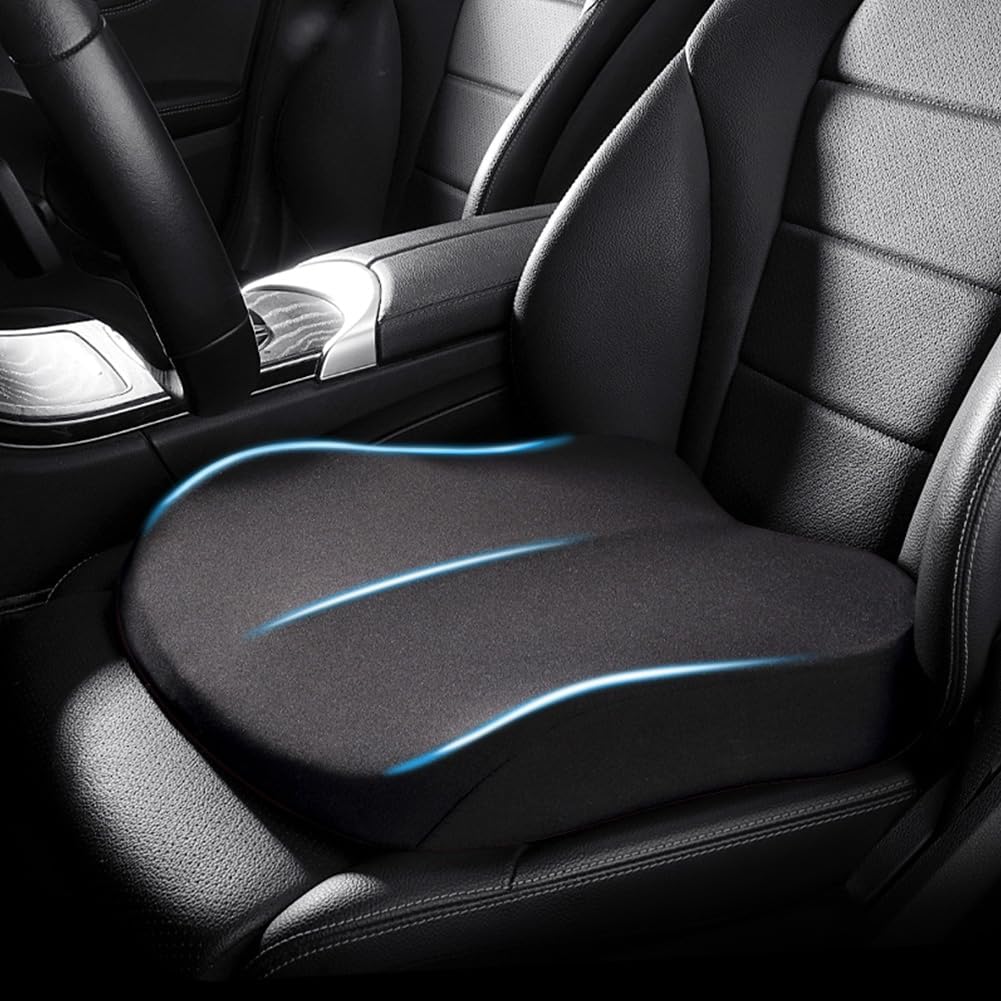 Verhogend Autokussen voor Volwassenen – Ergonomisch Memory Foam Zitverhoger met Antislip