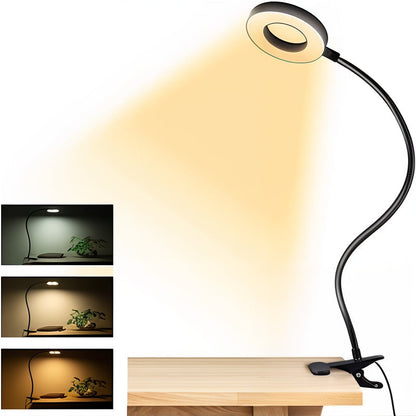 Klemleeslamp met 48 LEDs — Flexibele Zwanenhals & USB Oplaadbaar