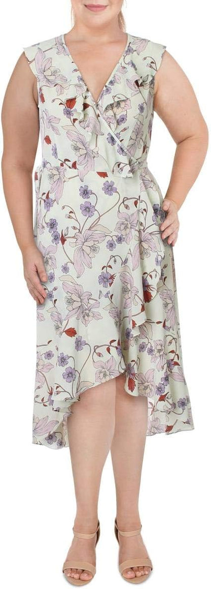 Dames Jurk Gedrukte Chiffon Omslagjurk Zomerse Stijl