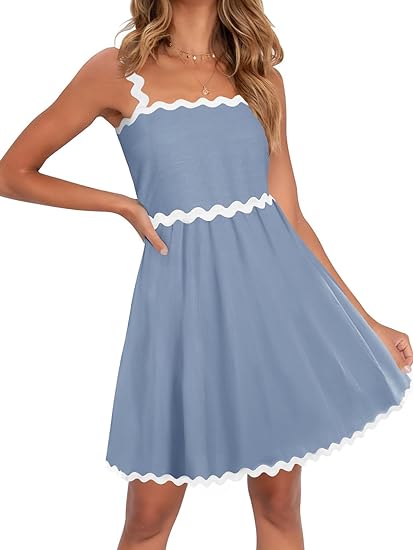 Mouwloze Zomerjurk Mini Spaghettibandjes Strandjurk - StudioMarella