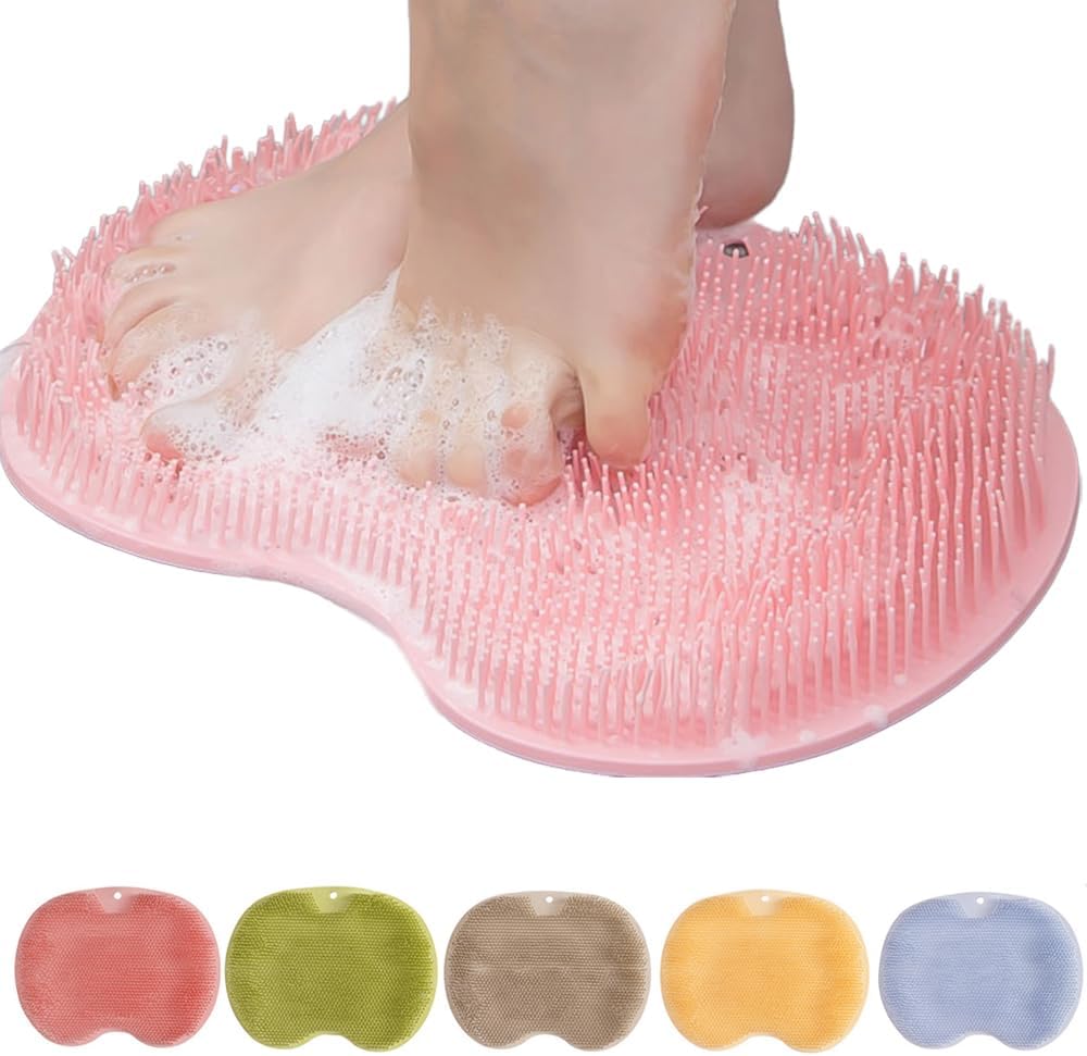 Voetmassage douchemat met zuignappen – handsfree voeten scrubben & masseren