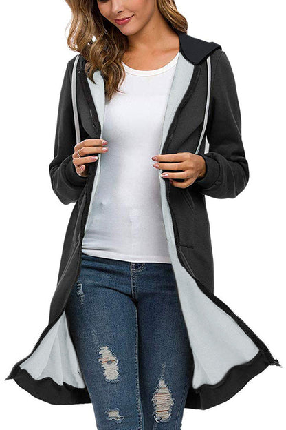 Softshell Felpa met Capuchon Lange Rits