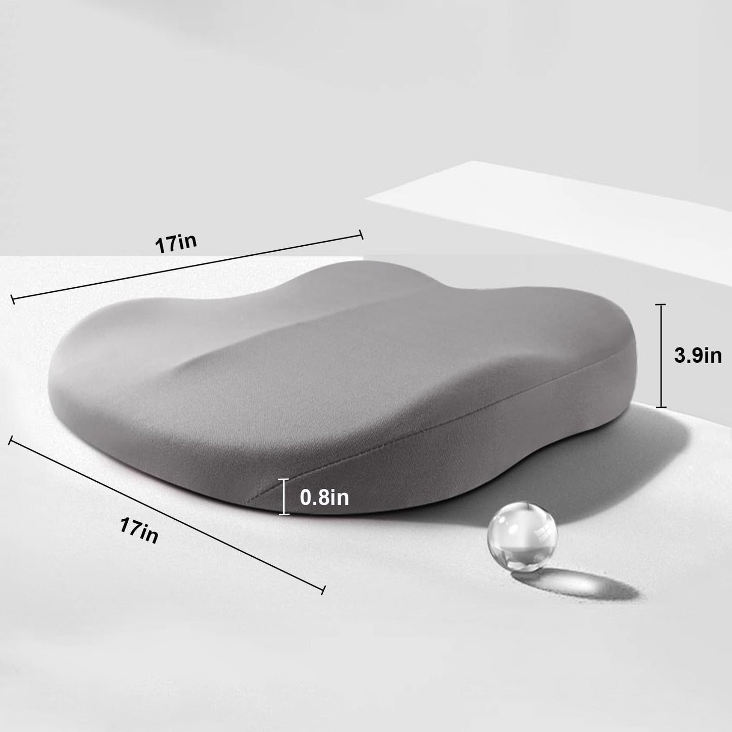 Verhogend Autokussen voor Volwassenen – Ergonomisch Memory Foam Zitverhoger met Antislip