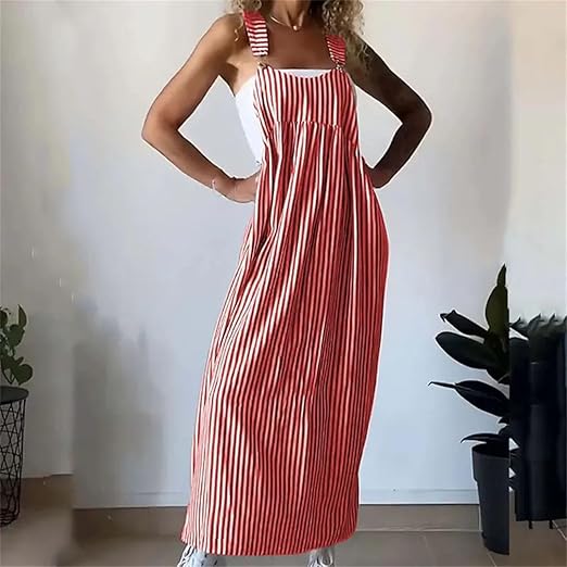 Zomerjurk Gestreept Casual Jurk voor Vrouw
