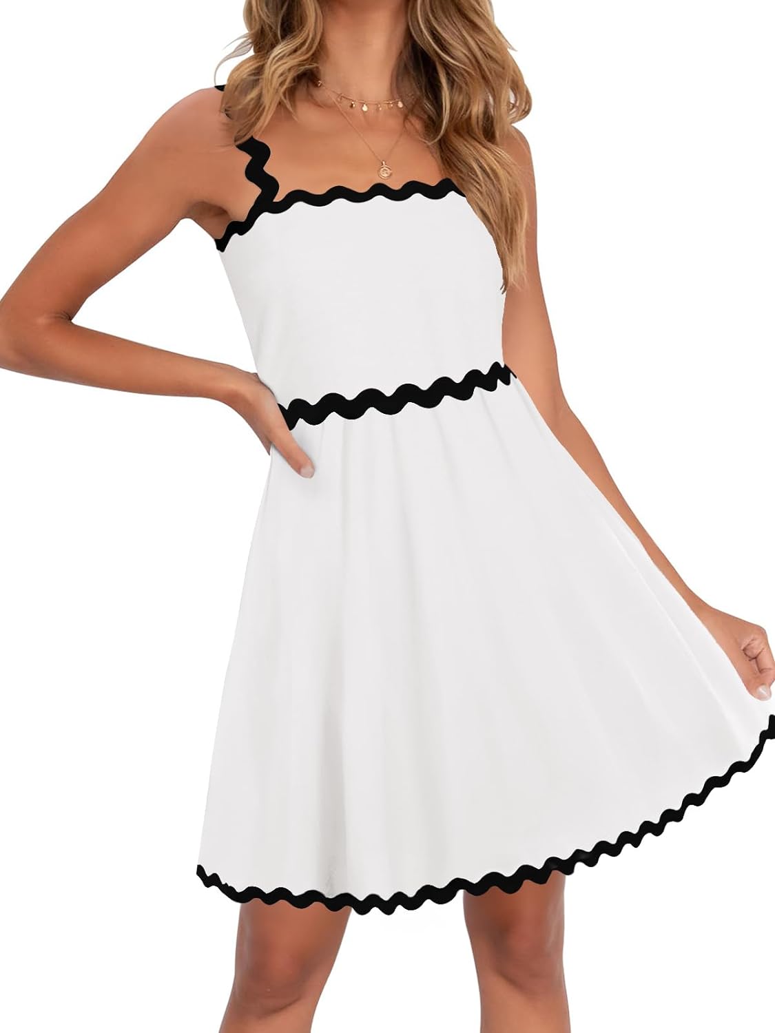 Mouwloze Zomerjurk Mini Spaghettibandjes Strandjurk