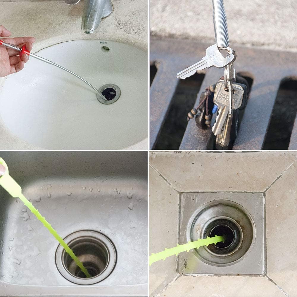 Afvoer Ontstopper met Flexibele Grijparmen voor Douche Wastafel Bad Keuken Verstopping Verwijderen Afvoer