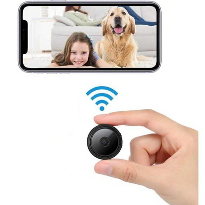 Draadloze Minibewaakingscamera met Live Audio & Video | Magnetische Beveiligingscamera voor Binnen & Buiten