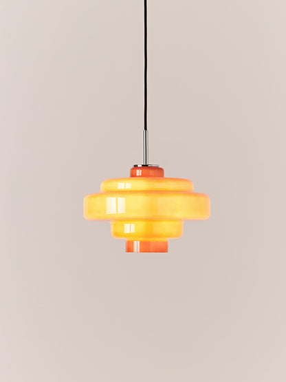 Gekleurde Glazen Hanglamp met Verstelbare Ophanging – Moderne Lichtpunt voor Eetkamer Keuken Woonkamer
