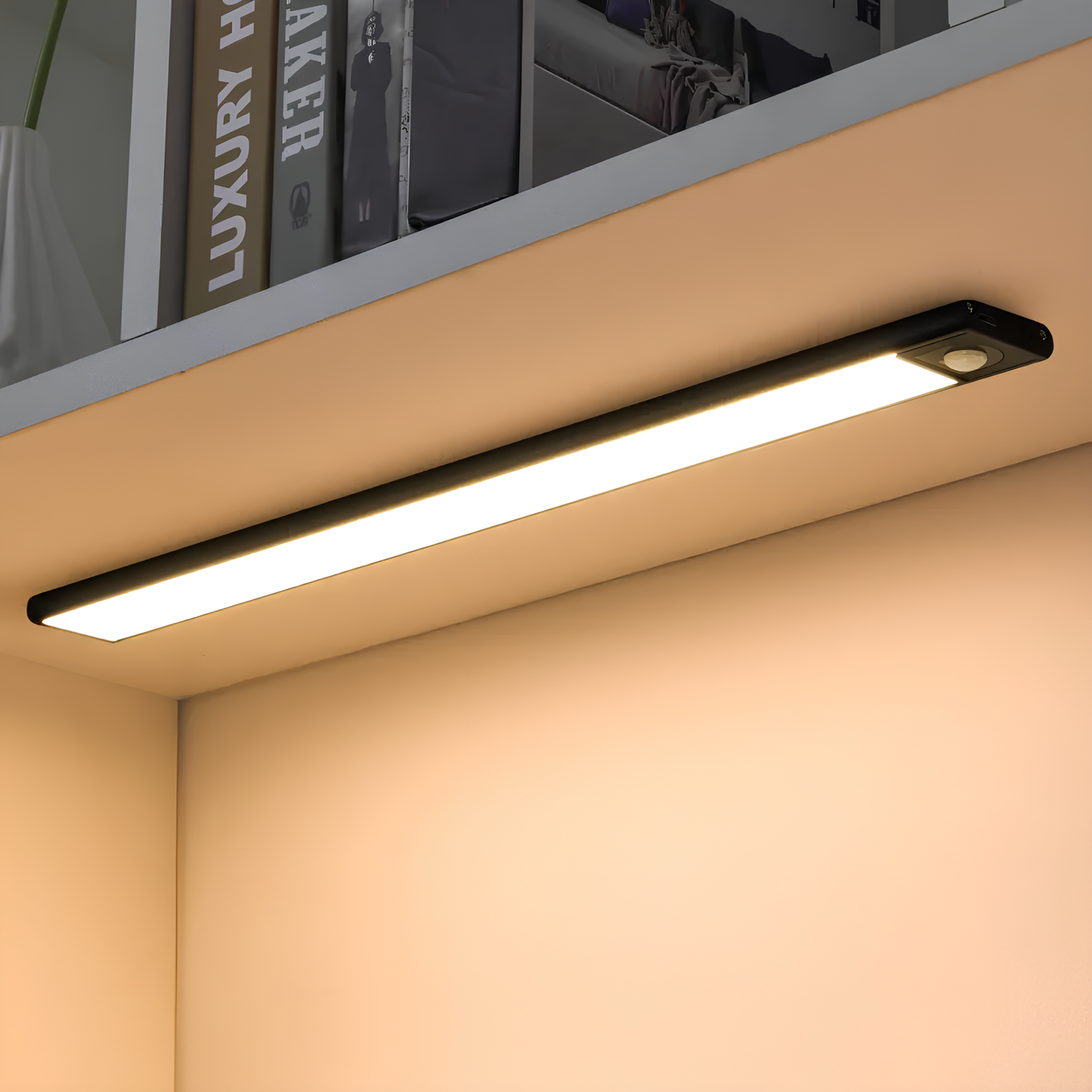 Bewegingssensor Lamp Draadloos ABS Compact Hal Trap Kast Nachtlamp Automatisch Licht USB Oplaadbaar