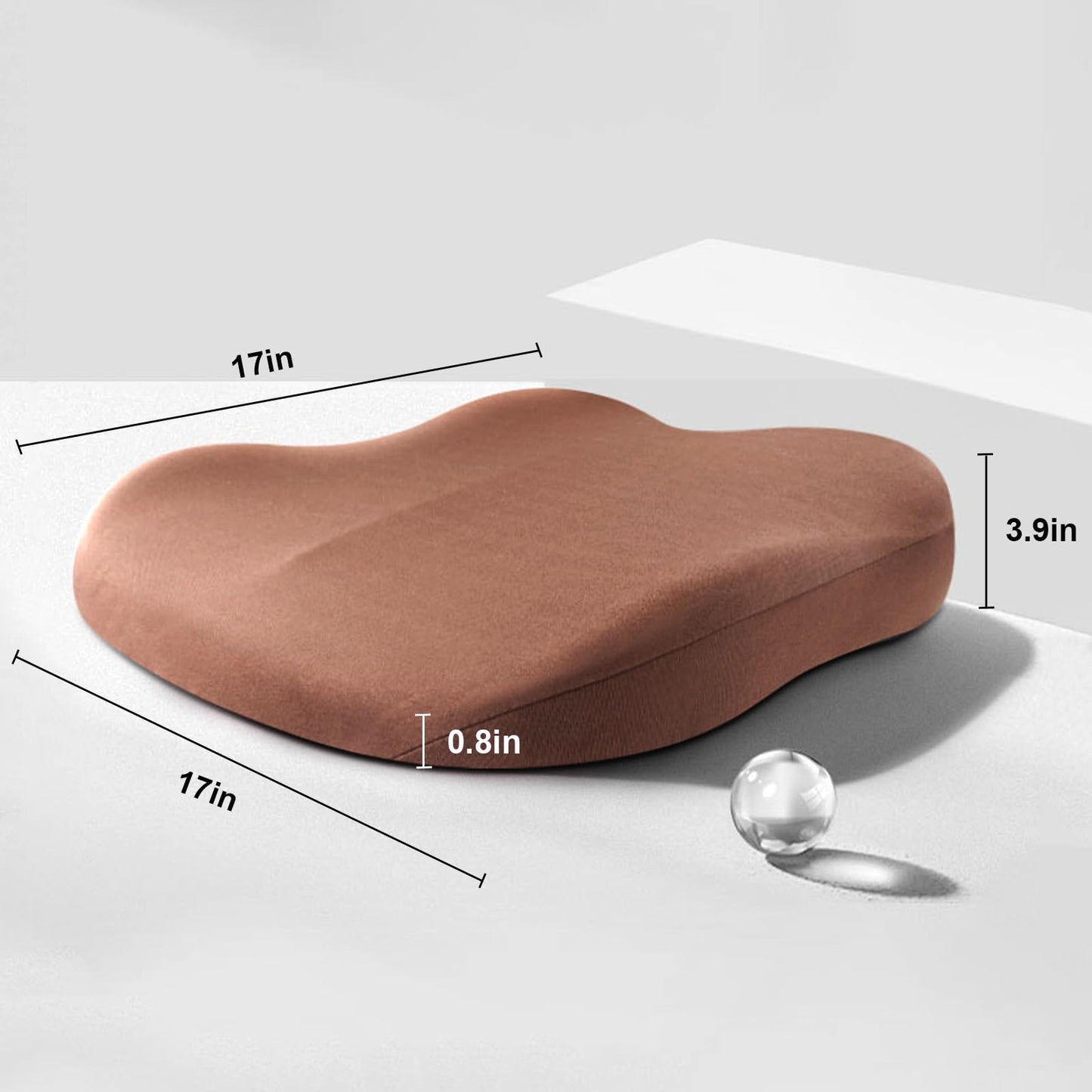 Verhogend Autokussen voor Volwassenen – Ergonomisch Memory Foam Zitverhoger met Antislip