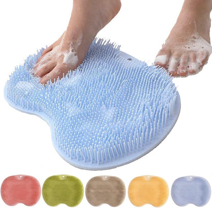 Voetmassage douchemat met zuignappen – handsfree voeten scrubben & masseren