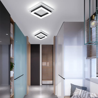 Plafondlamp Vierkant LED Modern Metaal En Acryl Flush Mount Design