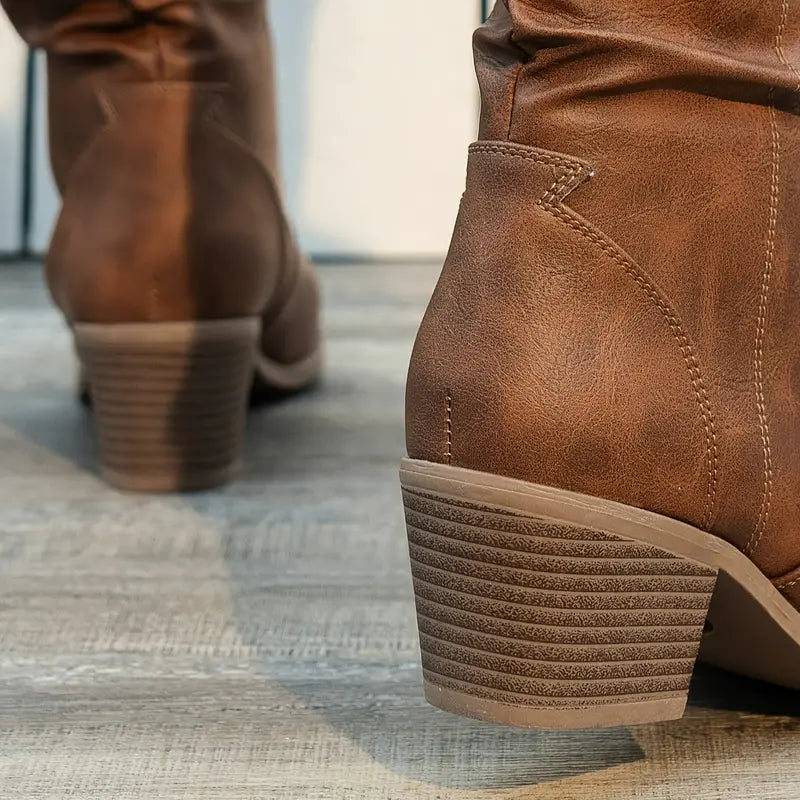 Vrouwelijke Laarzen met Hoge Hak Spitse Neus Stiletto