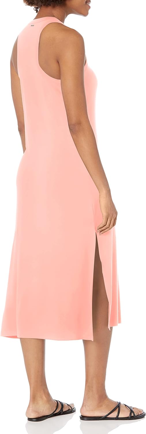 Midi Jurk voor Vrouwen Stonewashed Lichtgrijs