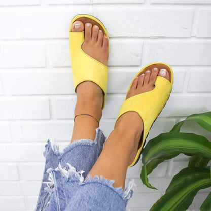 Orthopedische Dames Slippers met Voetbed Zwart Geel Zilver Goud Hallux Correctie Zomer Comfort
