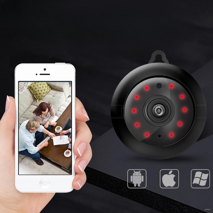 Discreet HD Beveiligingscamera 1080p met Magnetische Montage Draadloos Wifi Nachtzicht Bewegingsdetectie