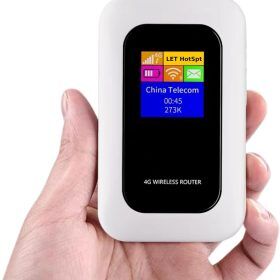 Draagbare 5G WiFi Router – Veilige Mobiele Internetverbinding voor Camper, Caravan en Reizen | 10 Apparaten | 150 Mbps