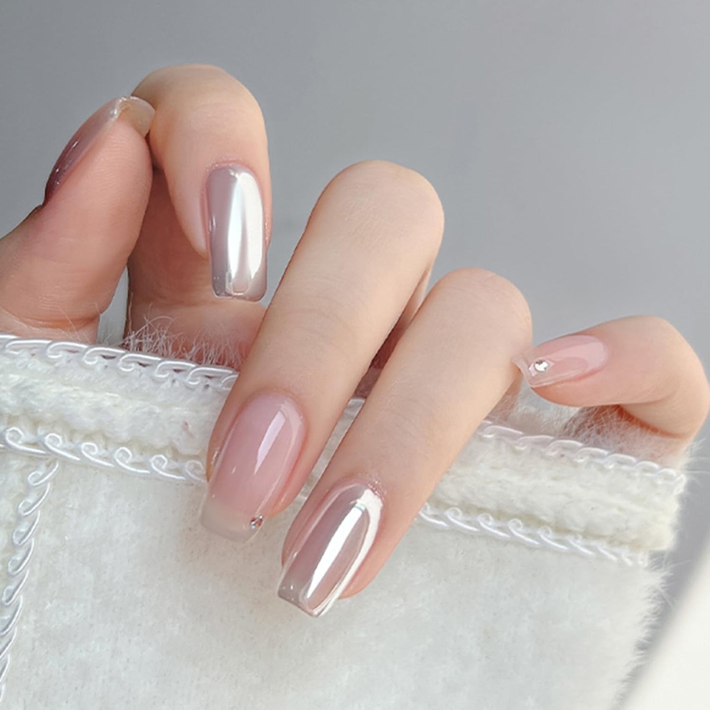 Chroompoeder voor Nagels Zilver – Spiegeleffect Nagelpoeder voor Gel en Acryl