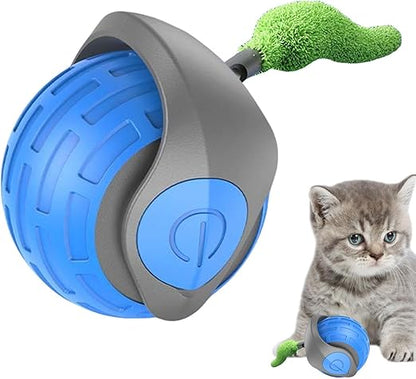 Interactieve Kattenspeelbal met Bewegingssensor en Veer – Autonoom Speelgoed