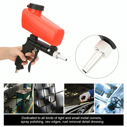 Zandstraalpistool Pneumatisch 90PSI 6.5mm Nozzle 21LBS Beker Metaal Reiniging