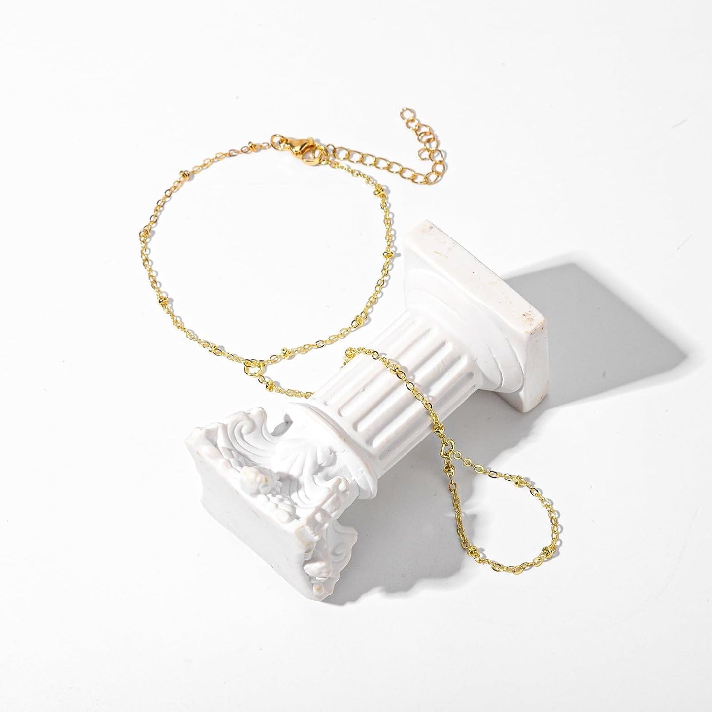 Gouden Handketting Armband Set voor Vrouw