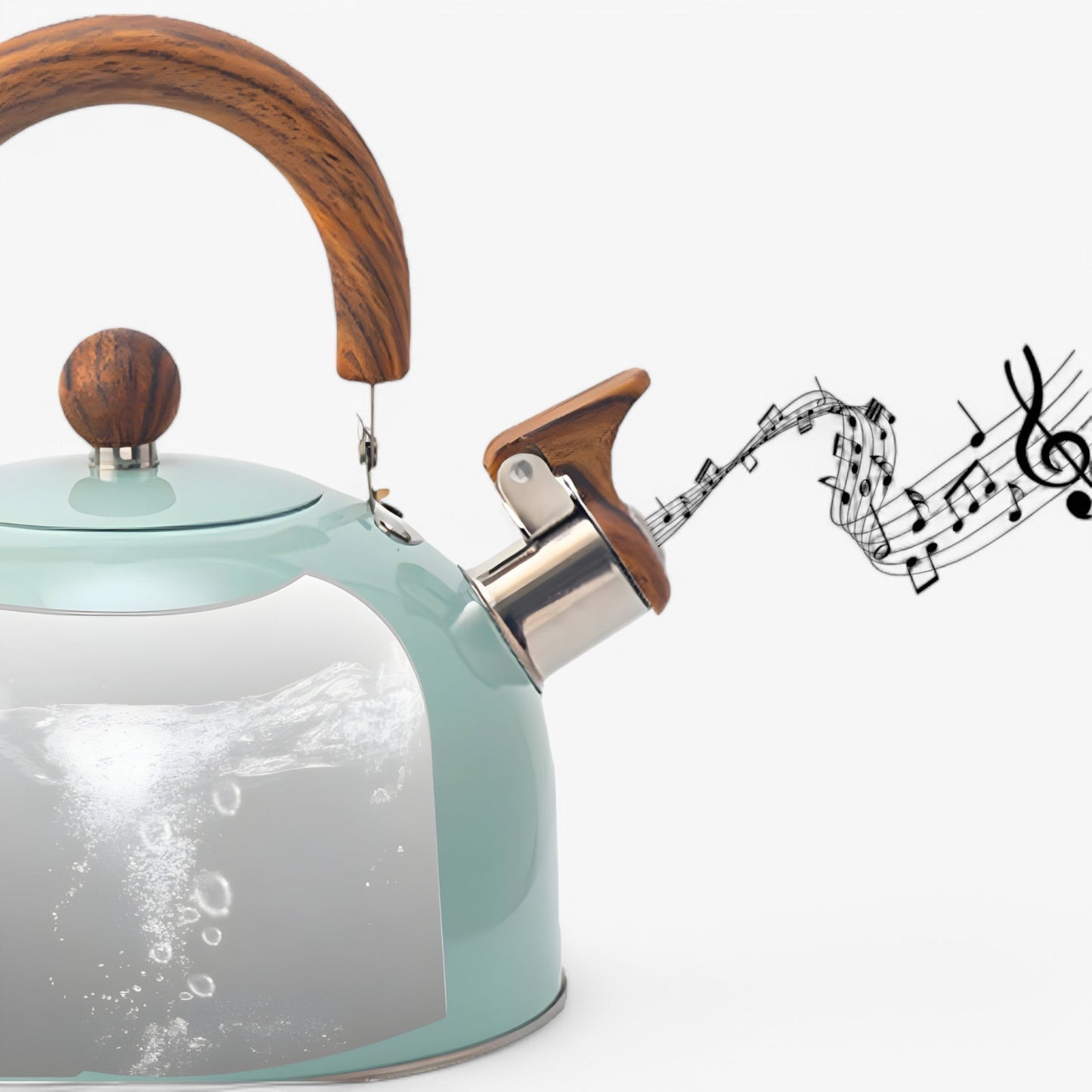 Fluitketel voor Inductie 2,5L – Elegante RVS Waterketel met Veilig Handvat