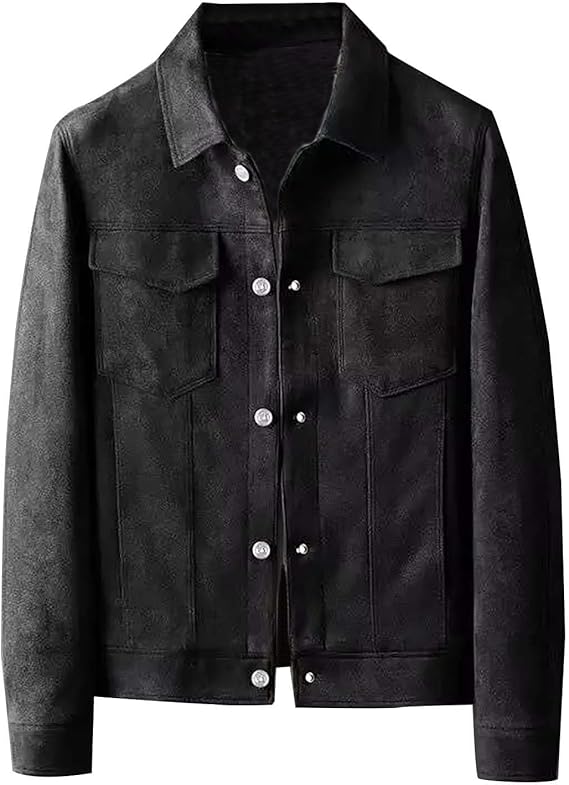 Leren Jas Edoardo Zwart Stijlvol Design