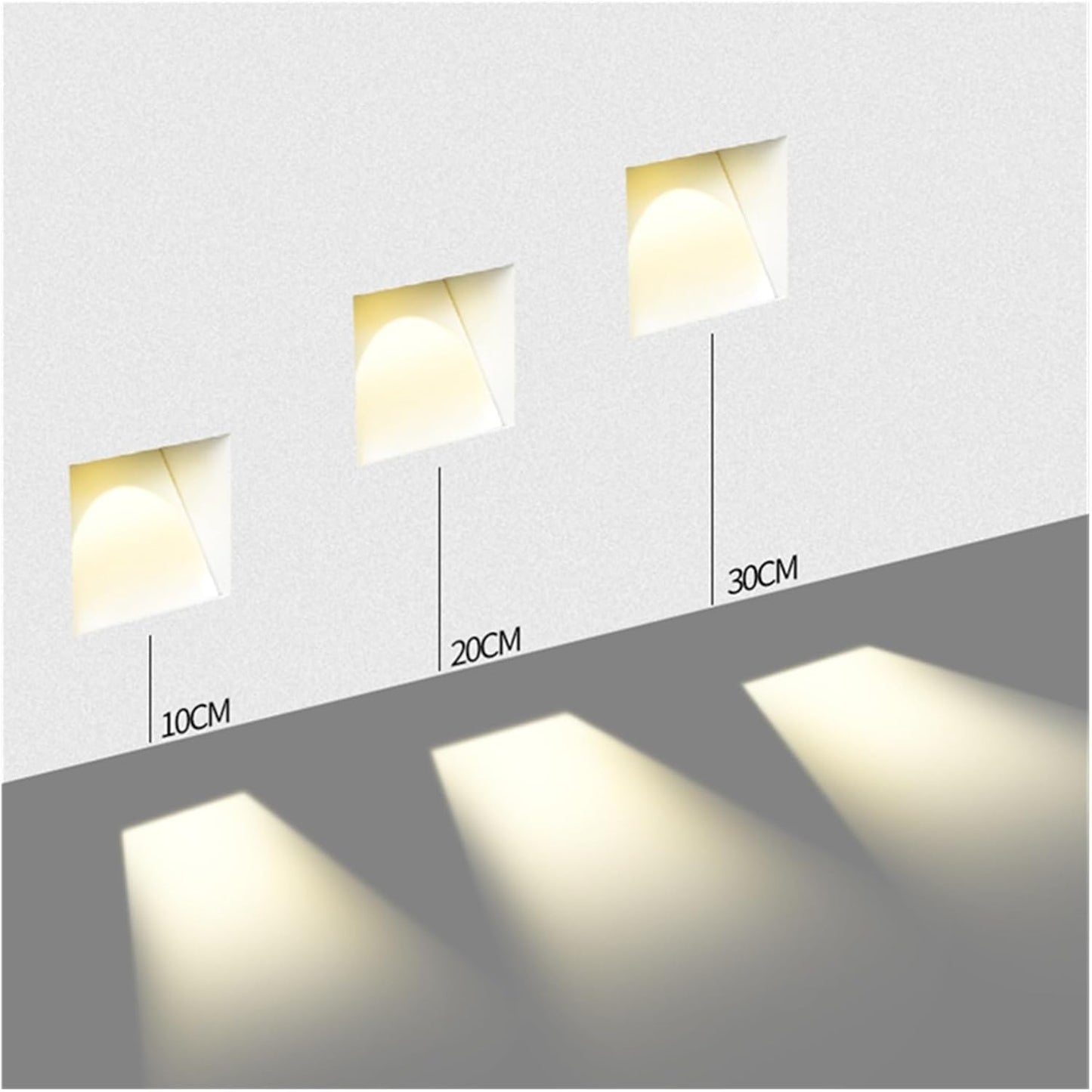 Inbouw Wandlamp LED Sensor 3W Frameloos Modern Trapverlichting Wit