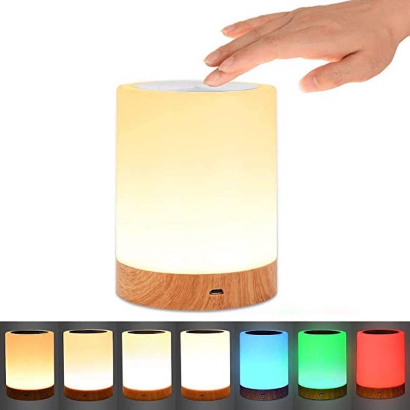 LED Dimbare Bedlamp met Touch-Bediening – Draadloos Oplaadbaar Nachtlampje met RGB Sfeerverlichting