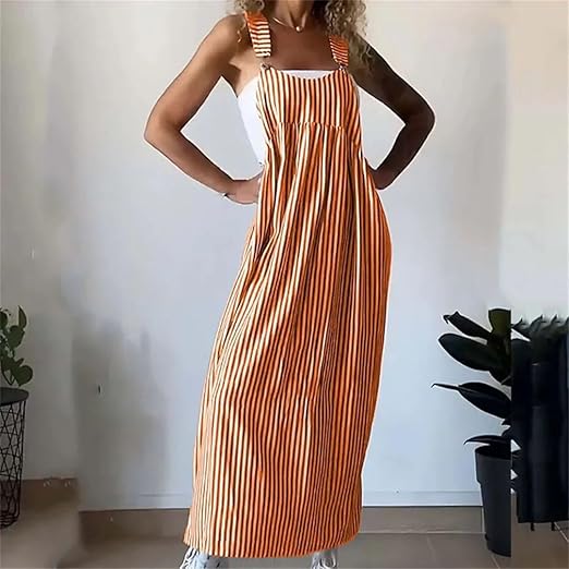 Zomerjurk Gestreept Casual Jurk voor Vrouw