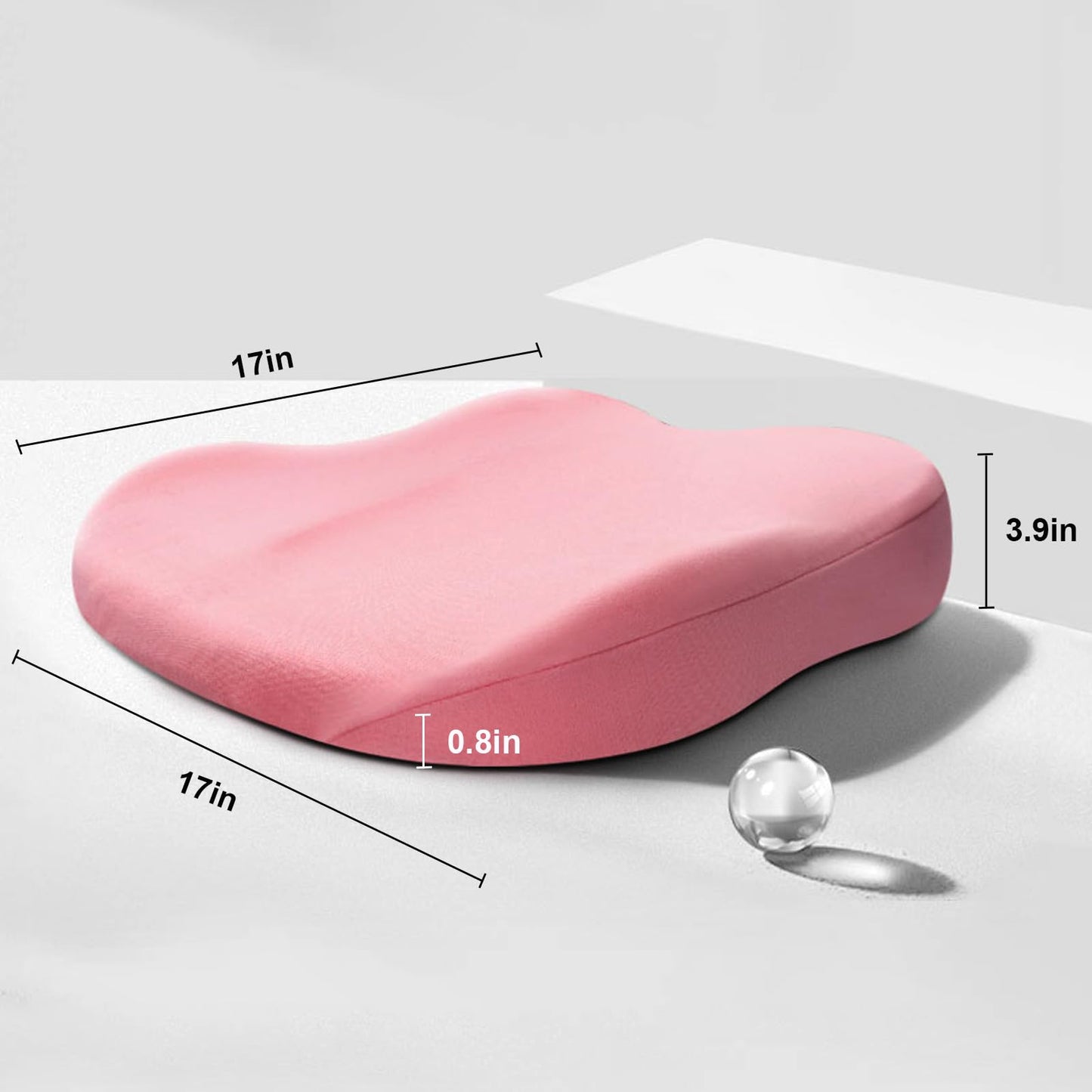 Verhogend Autokussen voor Volwassenen – Ergonomisch Memory Foam Zitverhoger met Antislip
