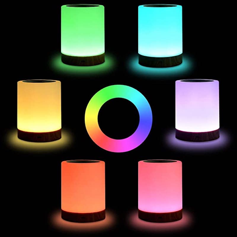 LED Dimbare Bedlamp met Touch-Bediening – Draadloos Oplaadbaar Nachtlampje met RGB Sfeerverlichting