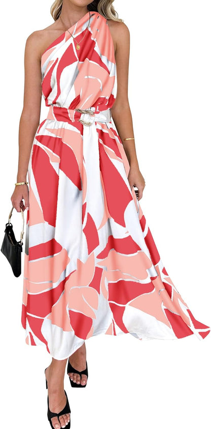 Zomerse Maxi Jurk voor Vrouwen Lange Jurk Zwart wit