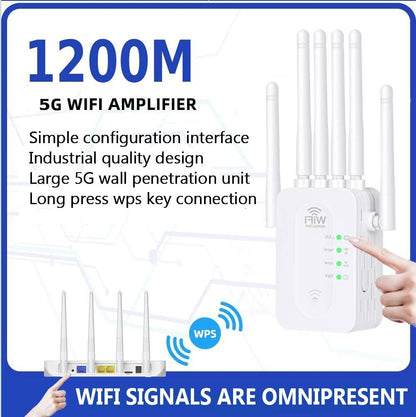 Draadloze Netwerkversterker voor Buiten Weerbestendig WiFi Signaalversterkend Apparaat Tuin Terras Balkon